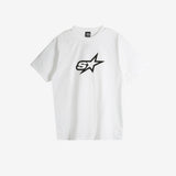 White t-shirt,  front view