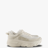 Tan shoes, side view