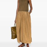 Brown dress,full body view