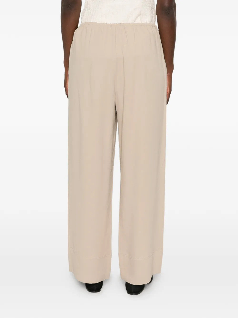 Tan pants, full body view