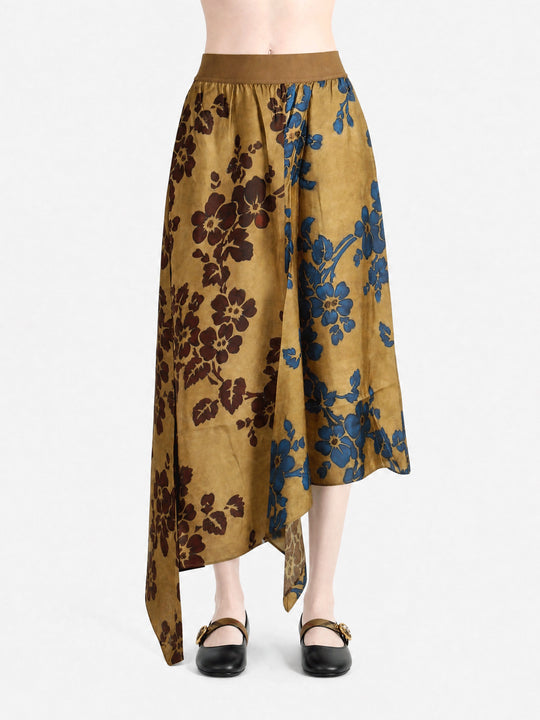 Tan skirt, front view