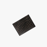 Black accessories, front view