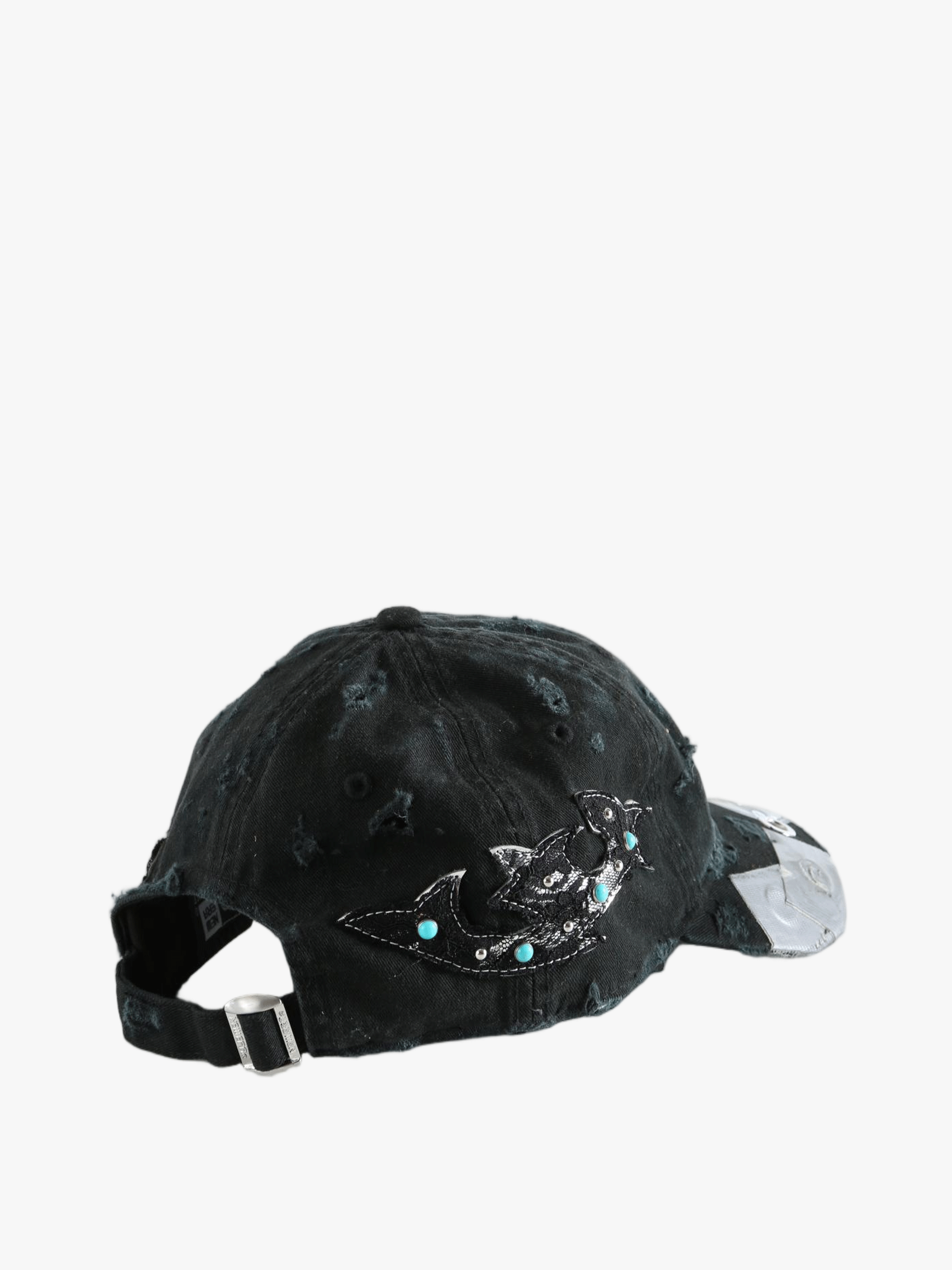 Black hat, back view