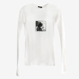 White t-shirt ,front view