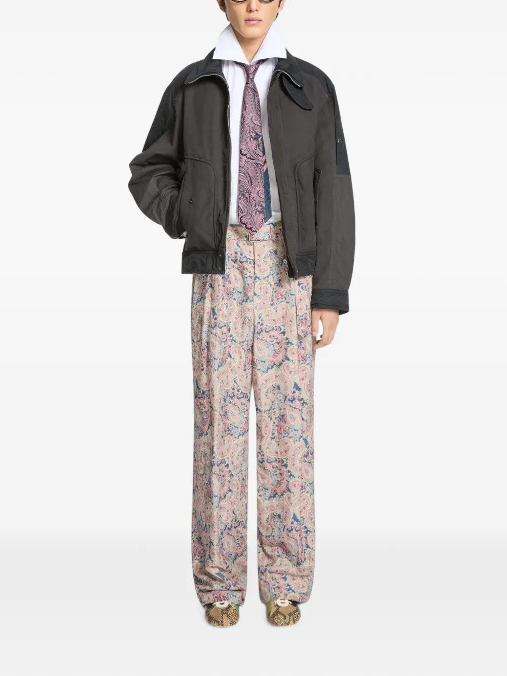 Black jacket, full body view