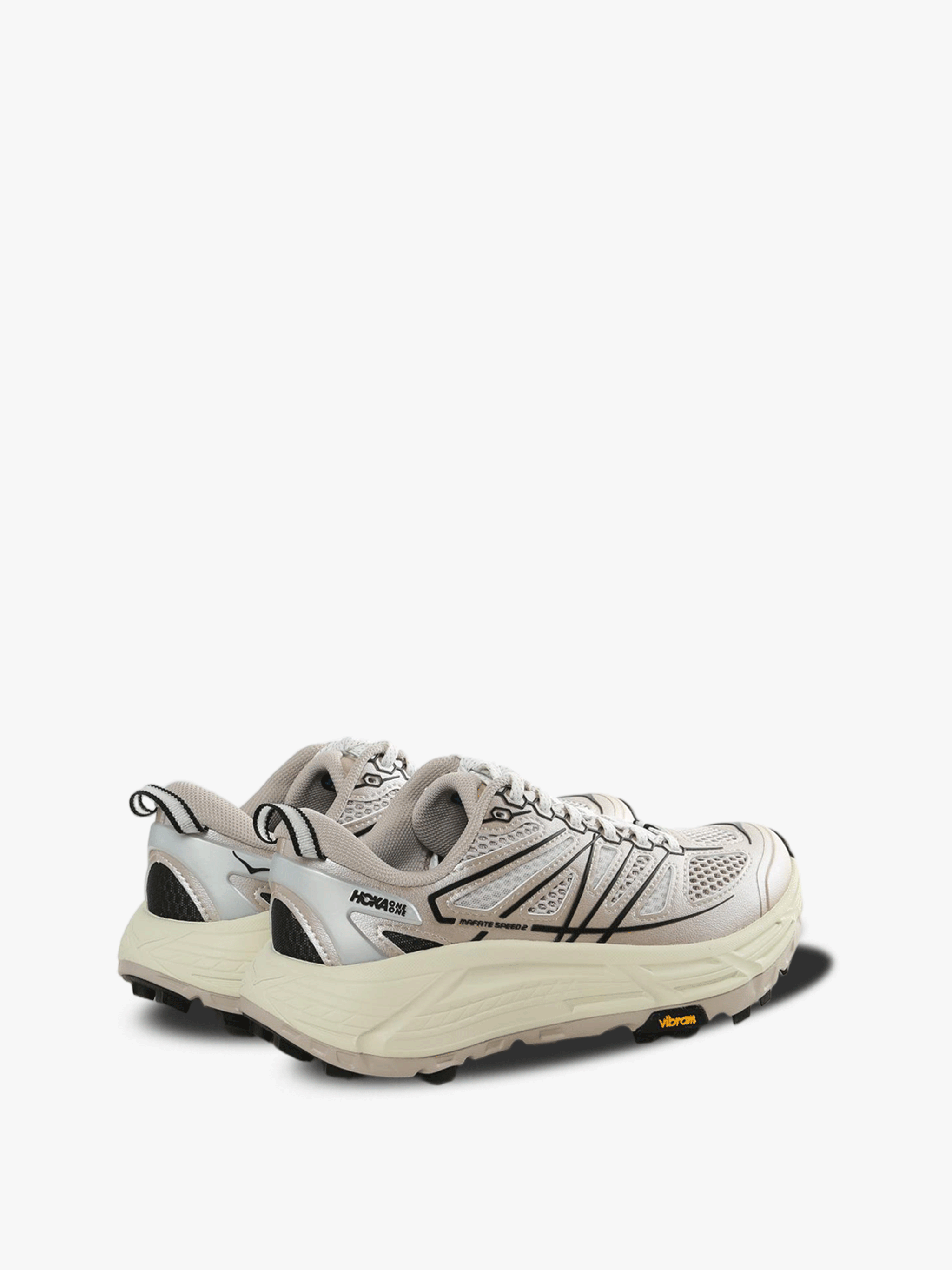 Grey sneakers, side view