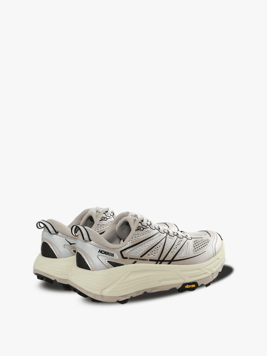 Grey sneakers, side view