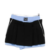 Black shorts, front view