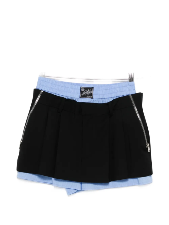 Black shorts, front view