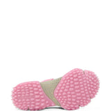 Pink shoes, side view