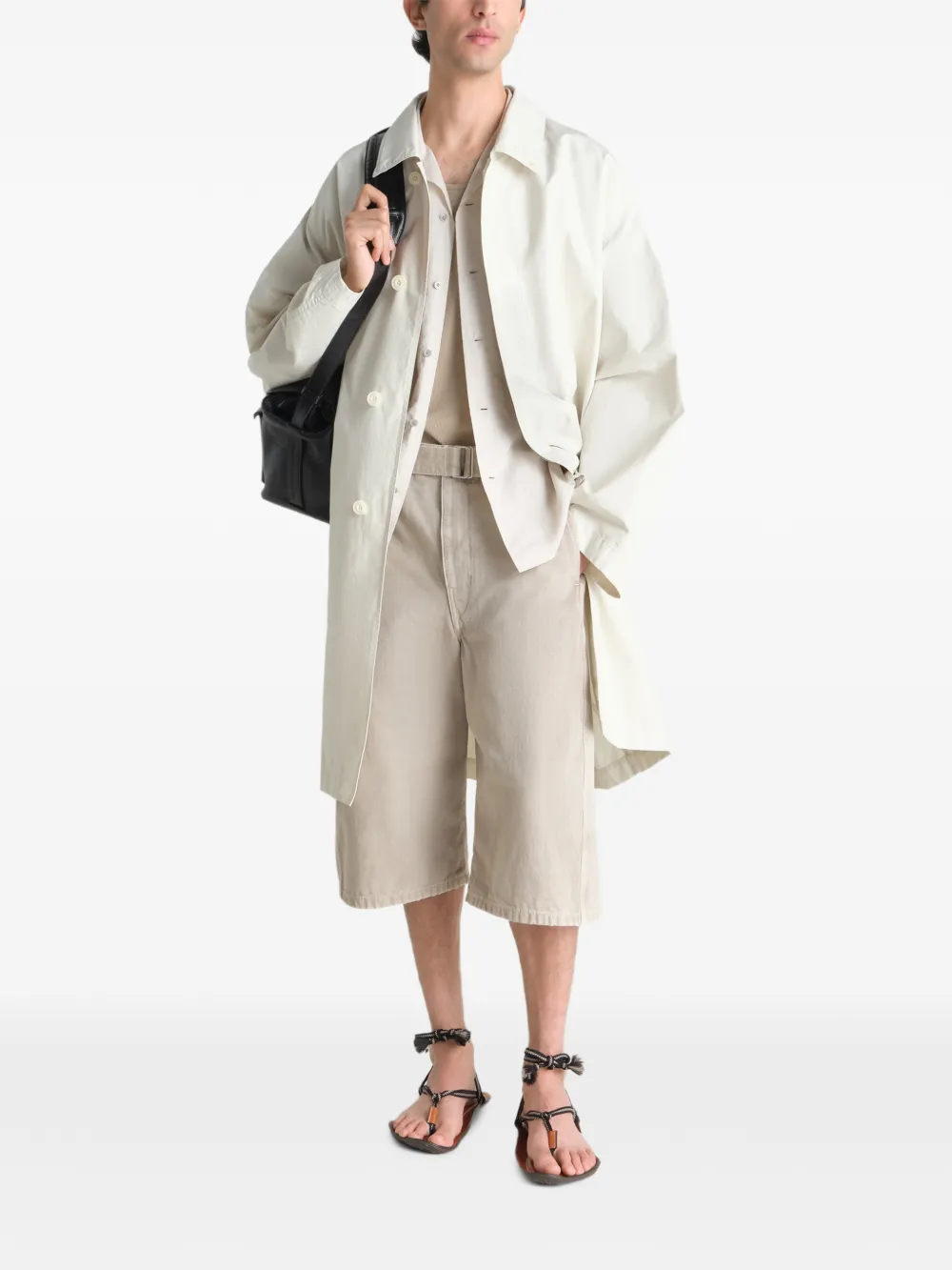 White coat, full body view