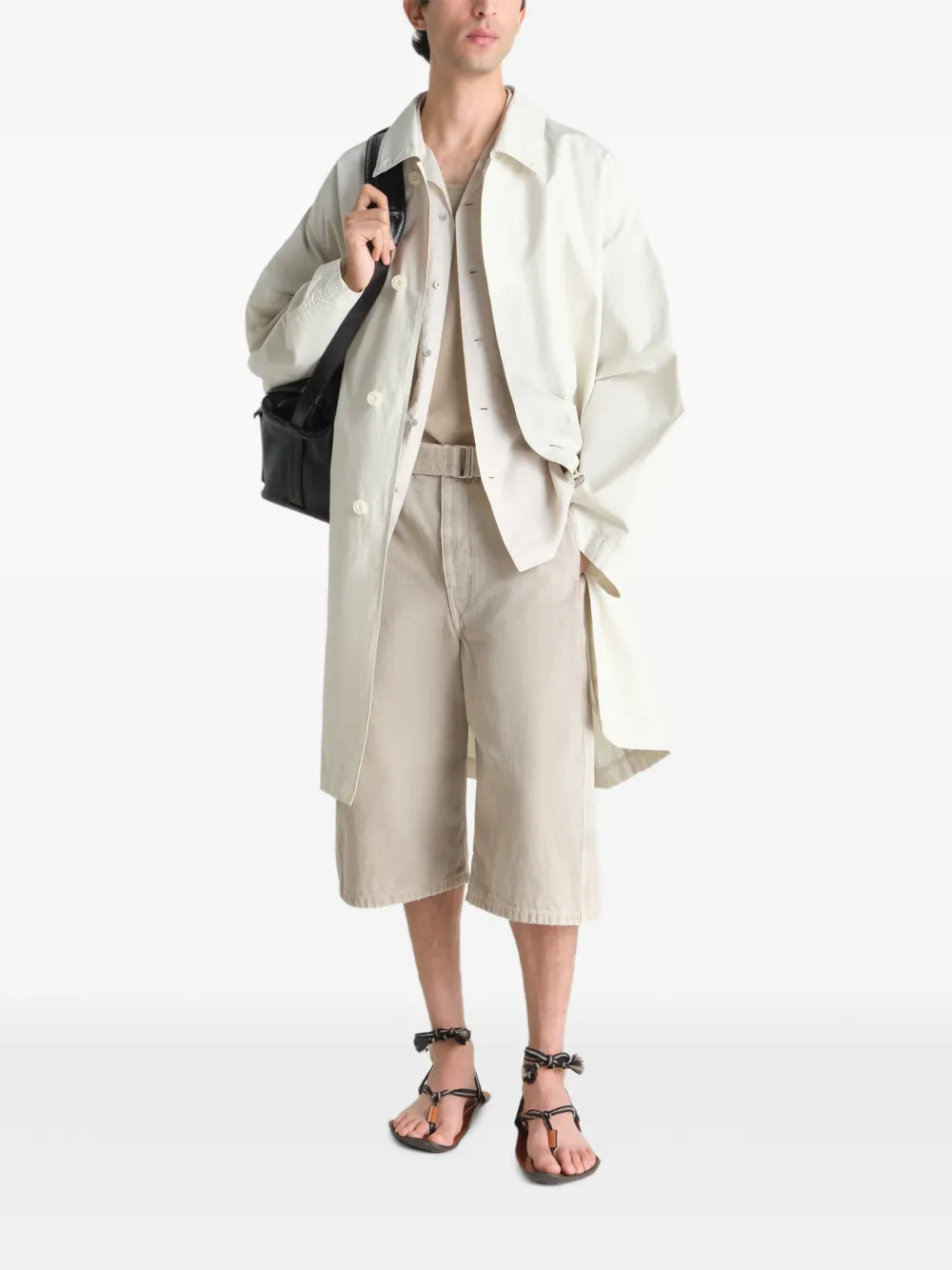 White coat, full body view