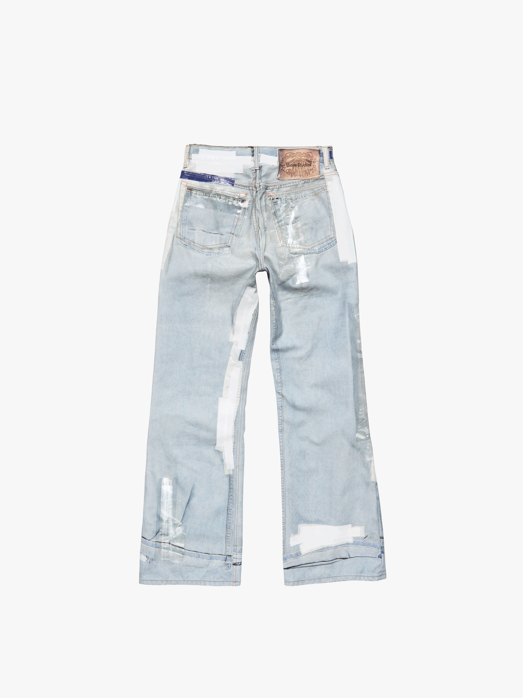 Blue jeans, front view