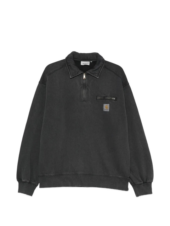 Black sweats, front view