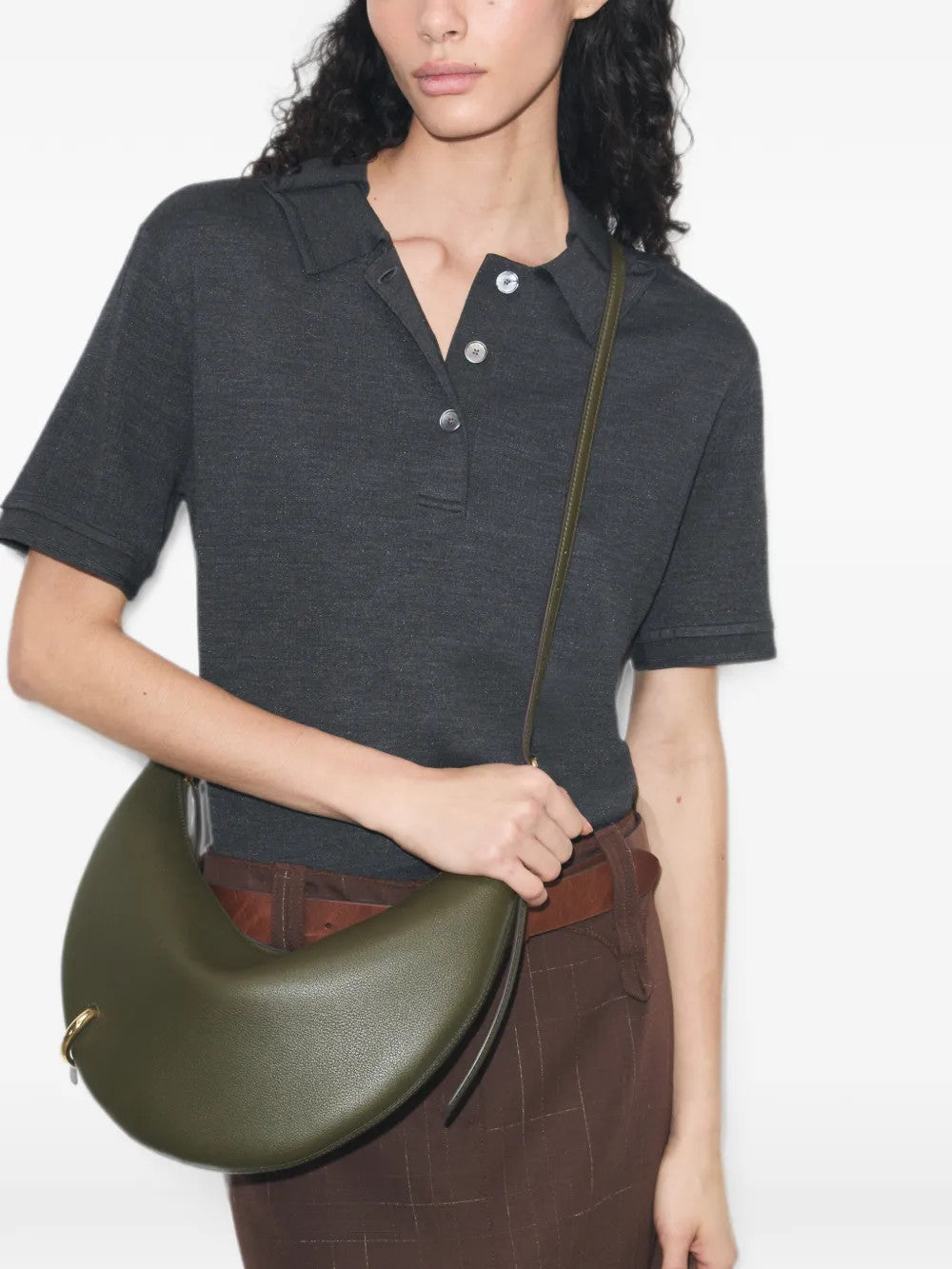 Green bag, front view