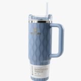 Blue product, front view