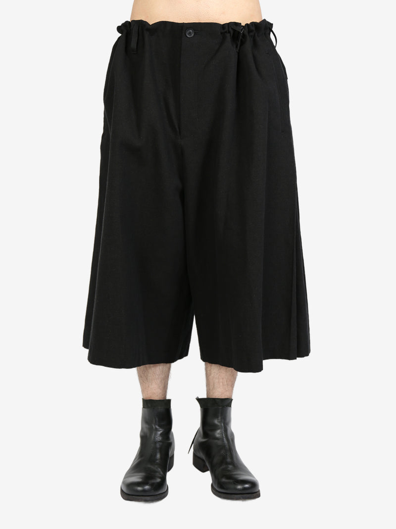 YOHJI YAMAMOTO POUR HOMME - Men G-Pleats Half Pants