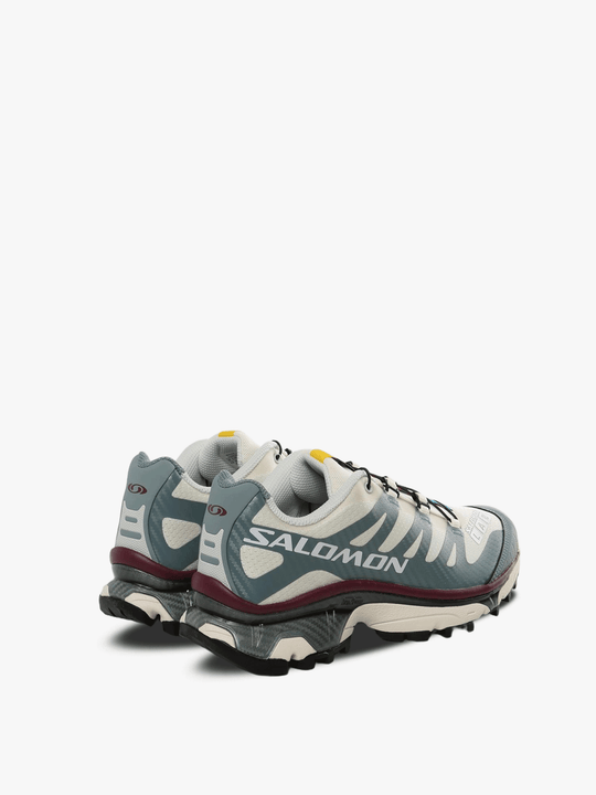 Blue sneakers, side view