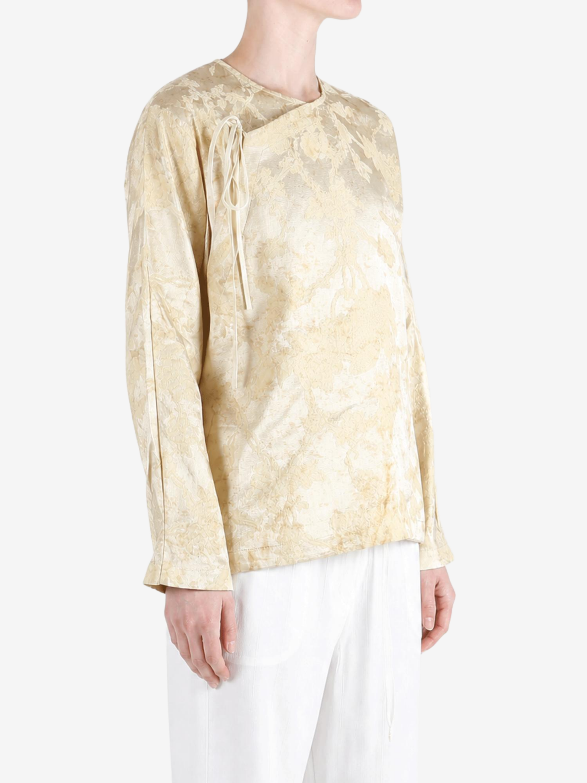 Tan jacket, front view