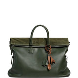 Brown accessories, front view