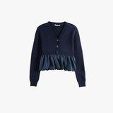 Navy jacket, front view