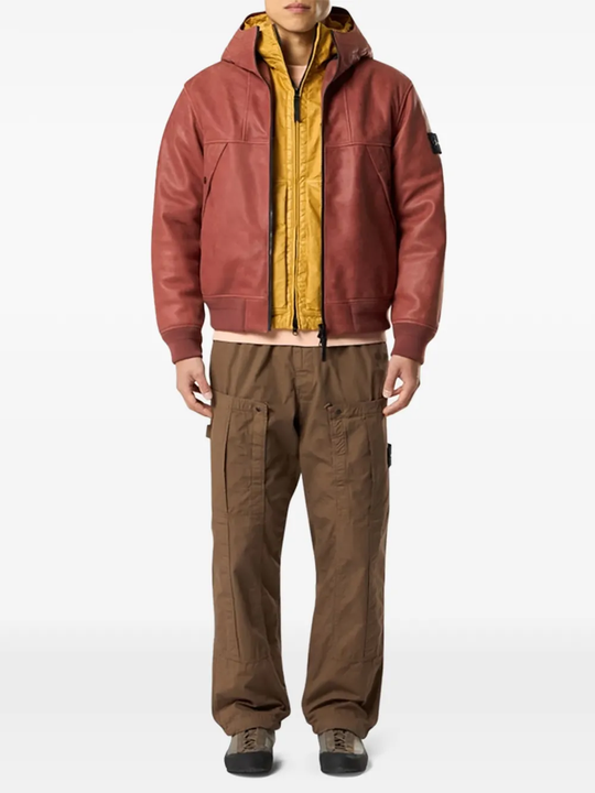 Brown pants,full body view