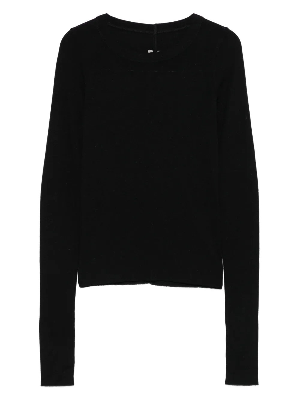 Black shirt, front view