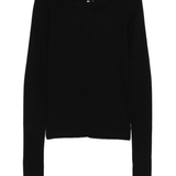 Black shirt, front view