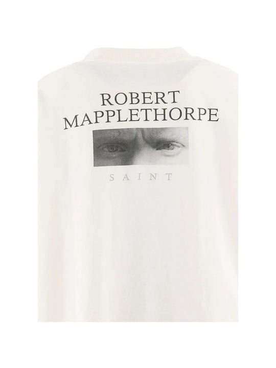 White t-shirt, back view