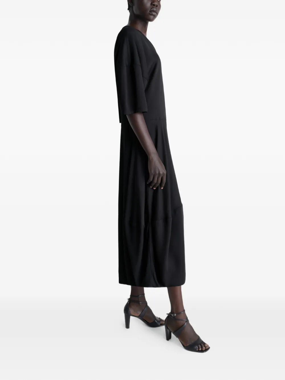 Black dress, full body view