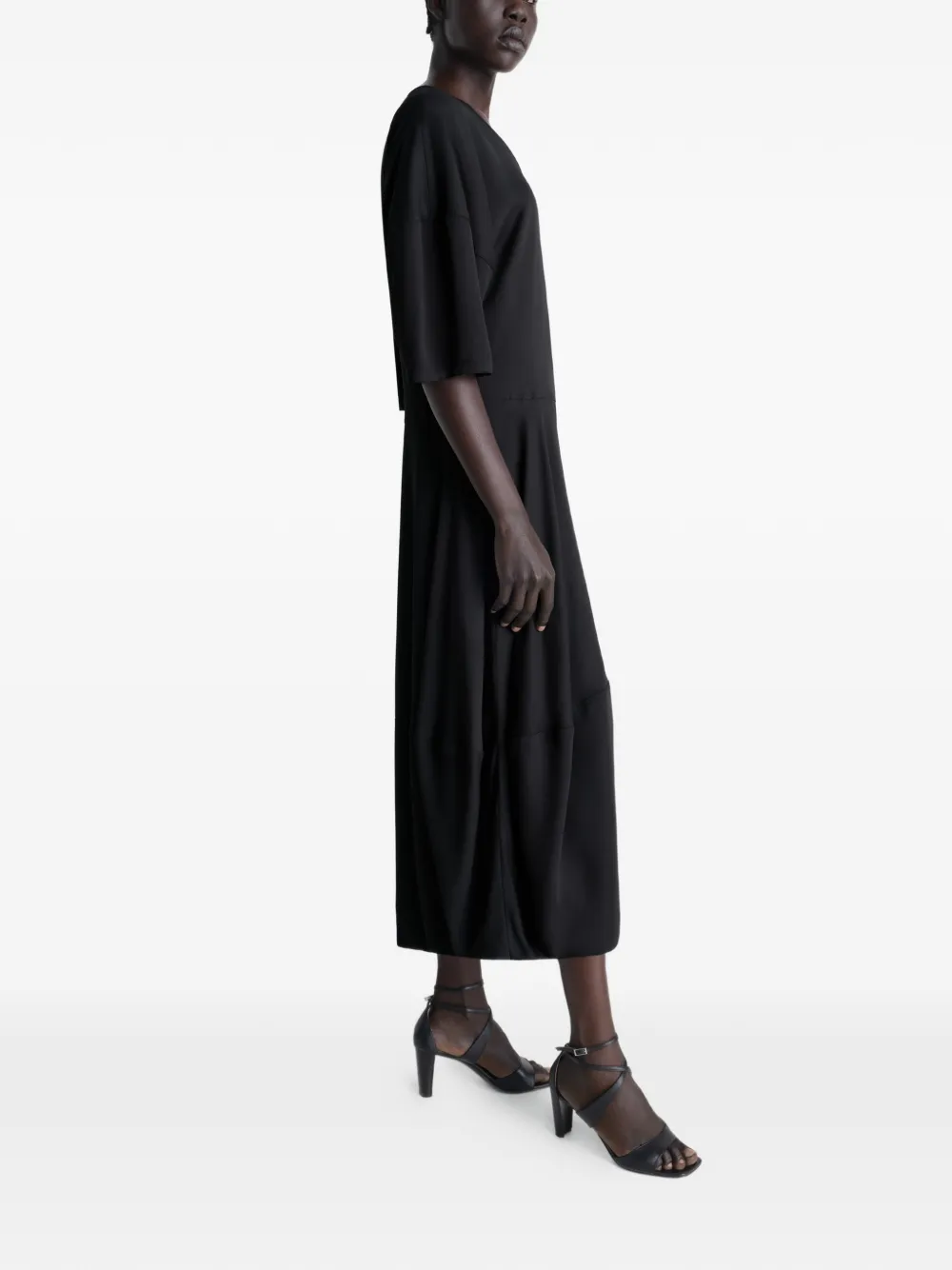 Black dress, full body view