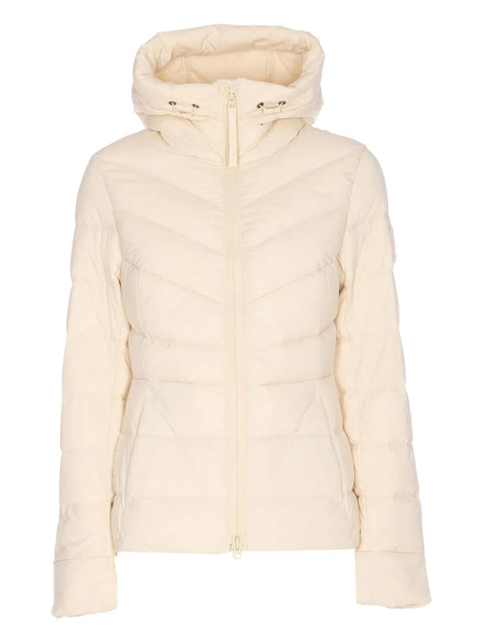 Tan jacket, front view