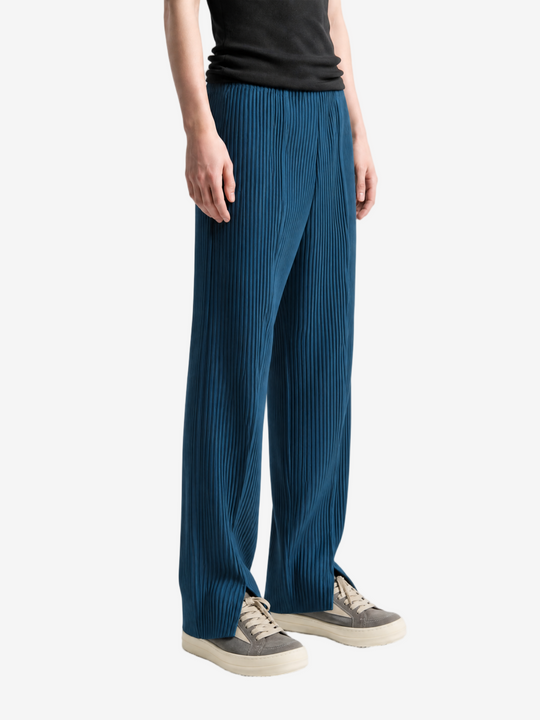 Blue pants, full body view