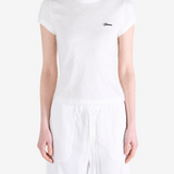 White t-shirt, full body view