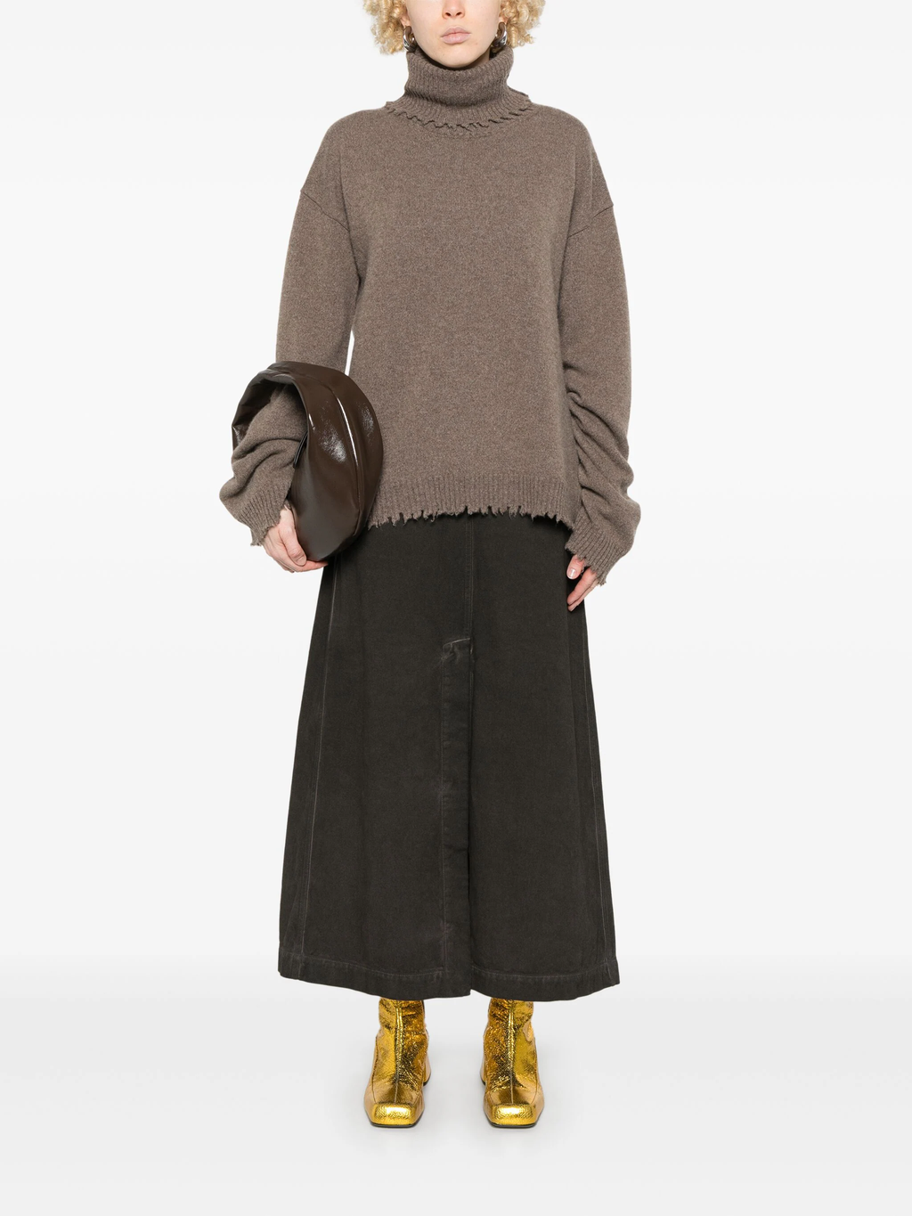 UMA WANG - Women Dyed Cotton Jane Skirt