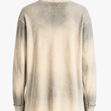 Tan hoodie, full body view