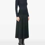 Black skirt, full body view