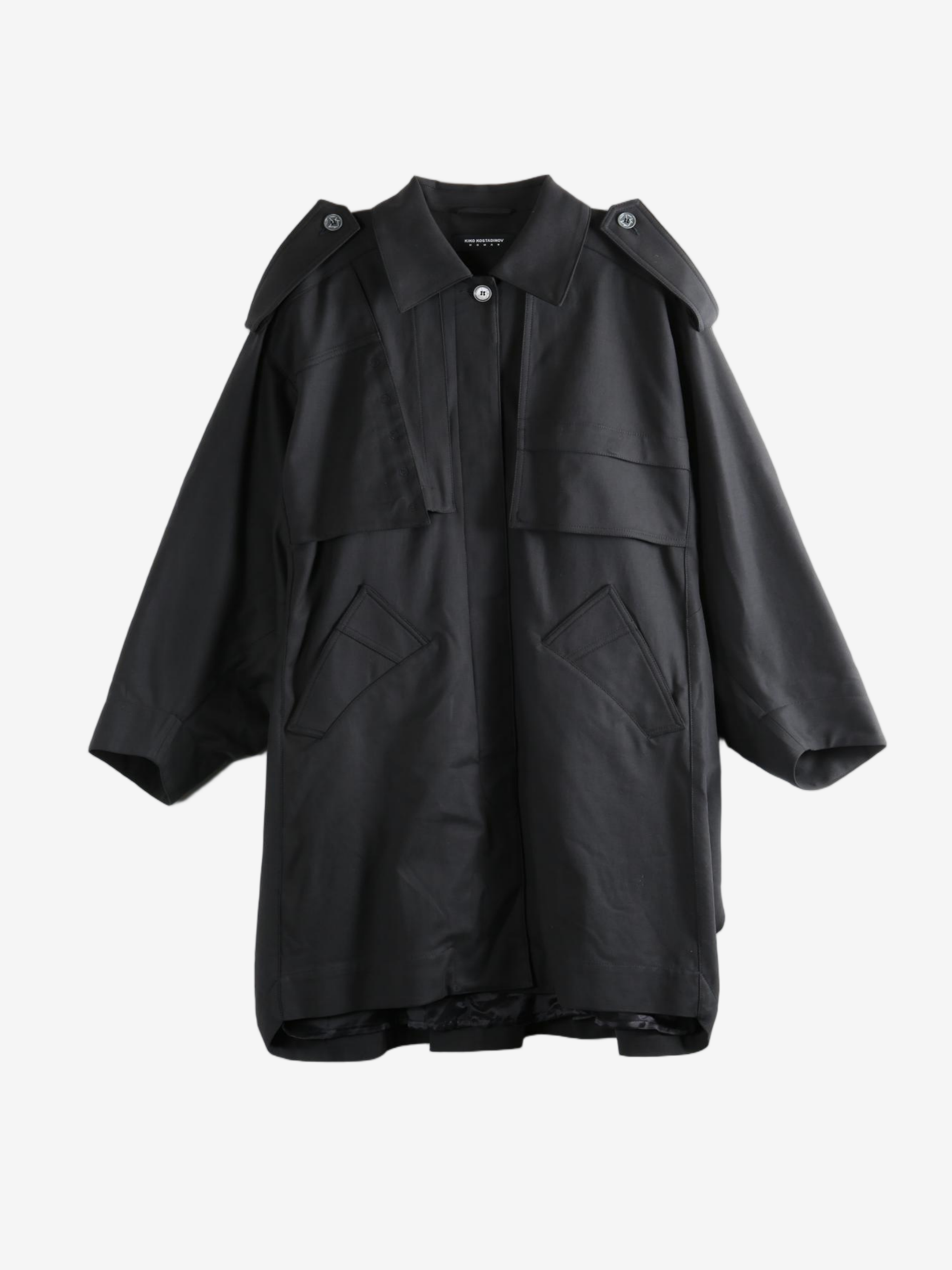 Black coats, front view