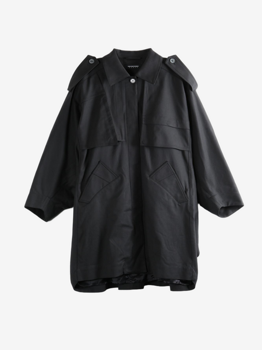 Black coats, front view