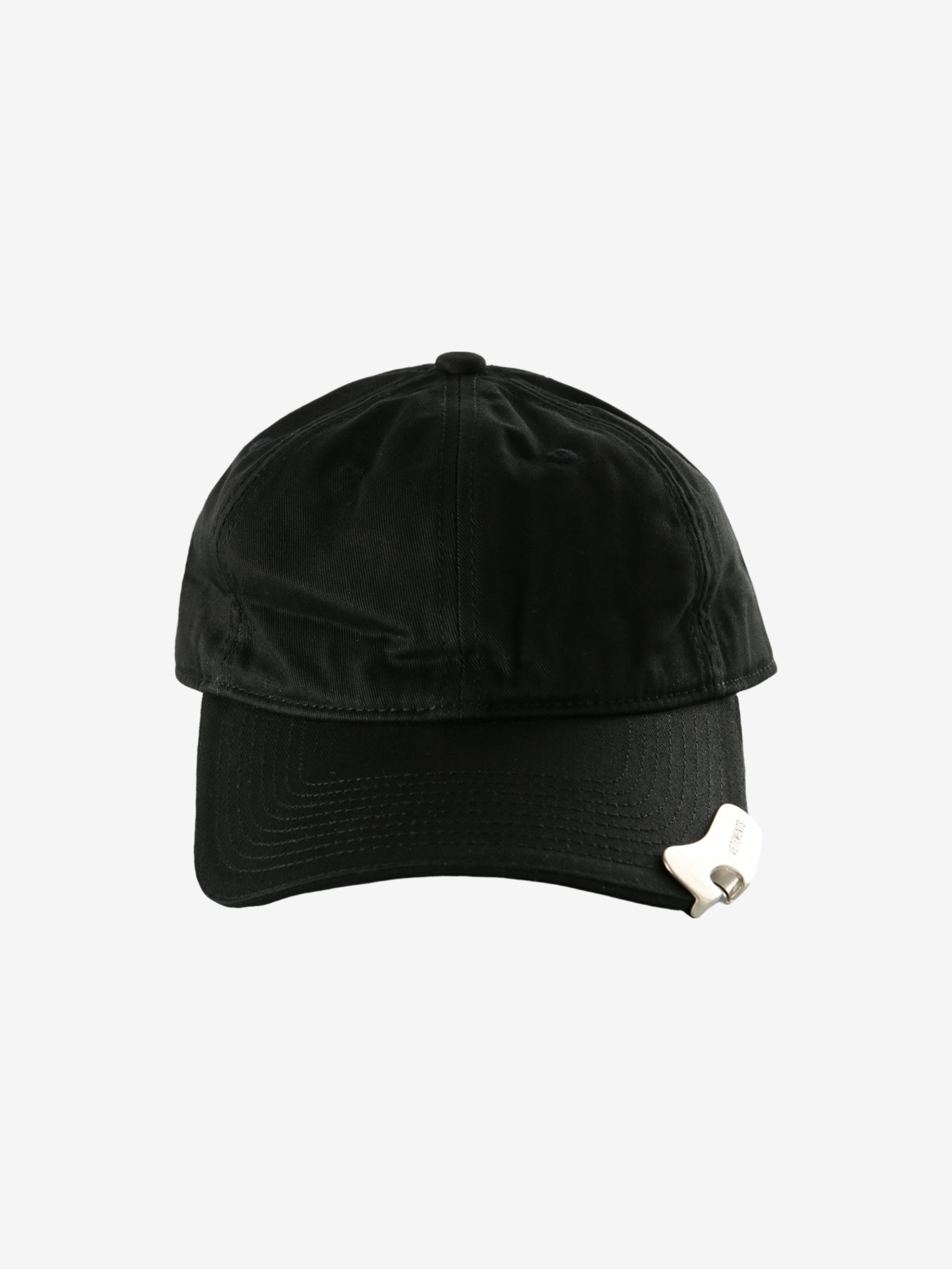 Black cap, front view