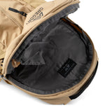 Close up of Tan bag, showing detail