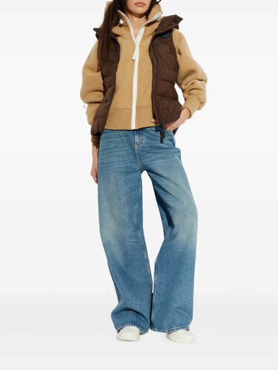 Brown jacket, full body view