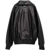 Black jacket, back view