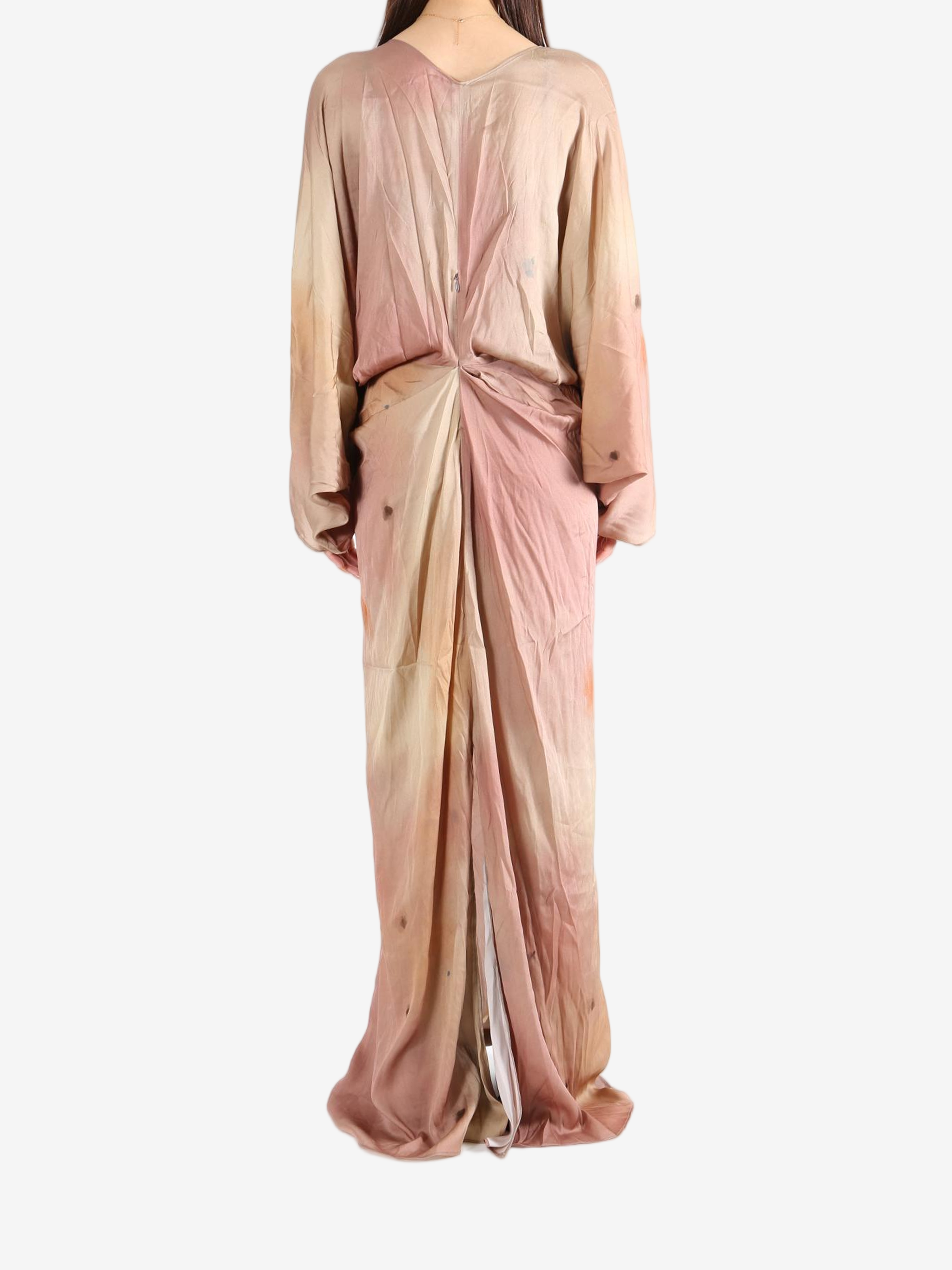 Pink dress, full body view