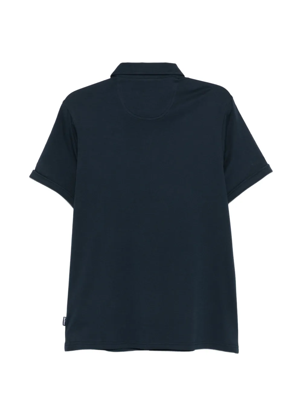 Navy shirt, back view
