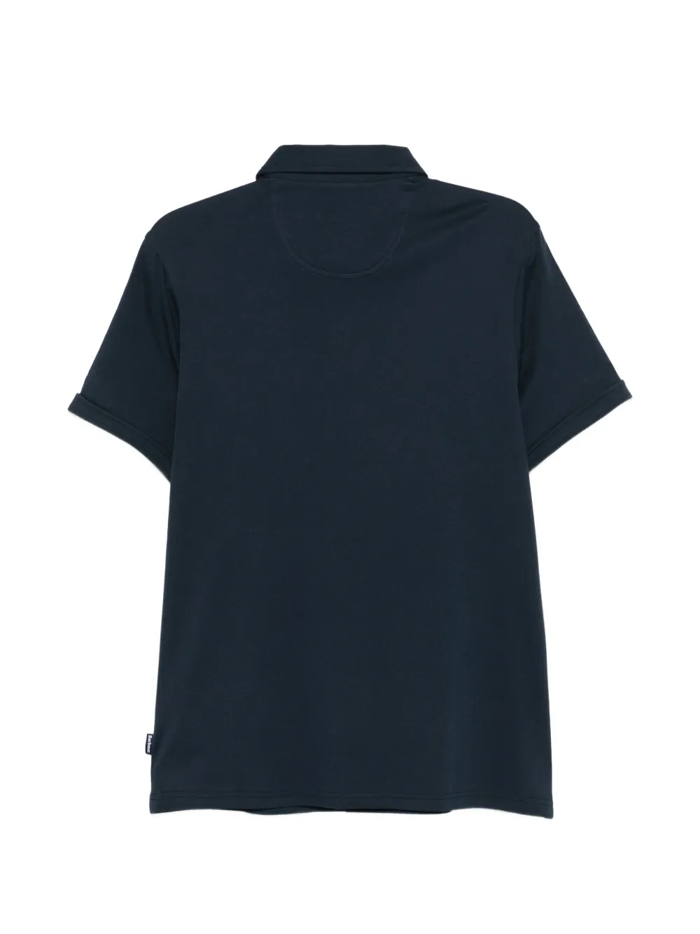 Navy shirt, back view