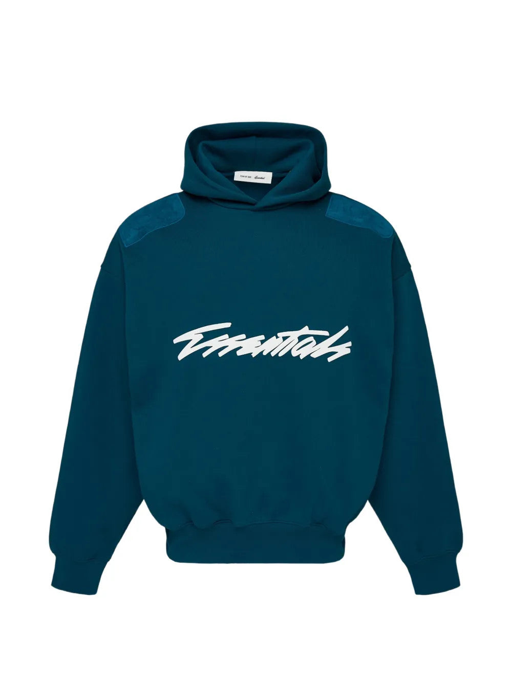 Green hoodie, front view