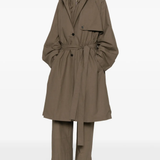Brown coat, full body view