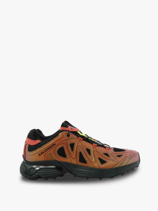 Orange shoes, side view