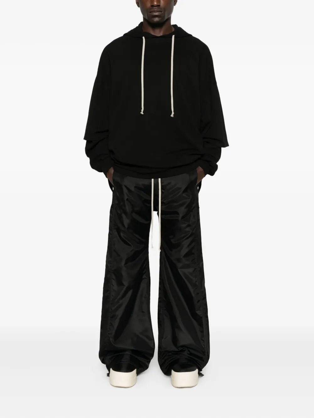 Black pants, full body view